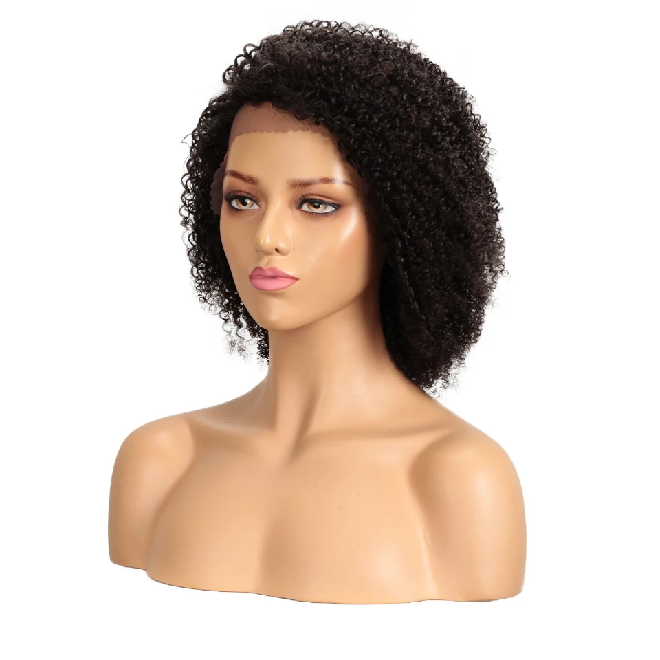Remy Forte Lace Human Hair Wigs Curly Short Human Hair wig 100% Remy Brazilian Hair Wigs For Women U Part Kinky Curl Lace Wigs