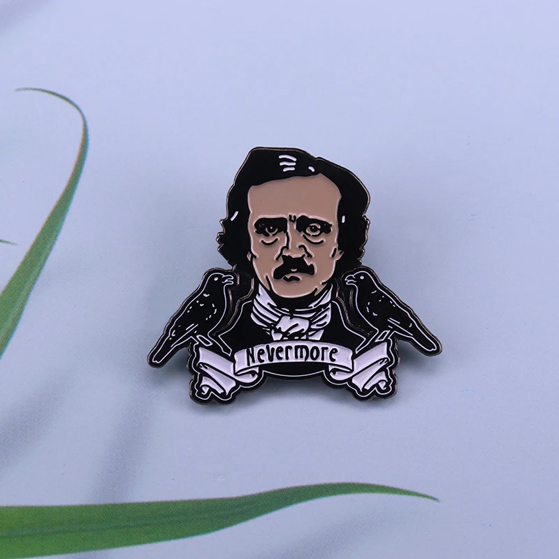 Брошь в стиле Эдгара Аллана По волшебная брошь с вороном Nevermore готическом