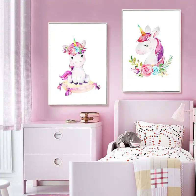 baby girl unicorn nursery