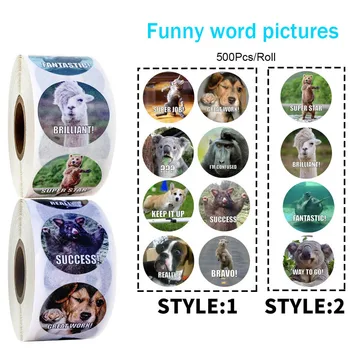 

Vintage Funny animal stickers seal label DIY handmade Student school sticker Christmas Gift decoration stationery sticker