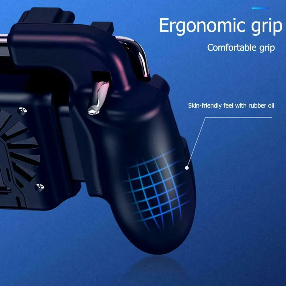  Gaming Gamepad Trigger For PUBG with Cooler Cooling Fan L1 R1 Shooter Joystick Handle For IPhone An