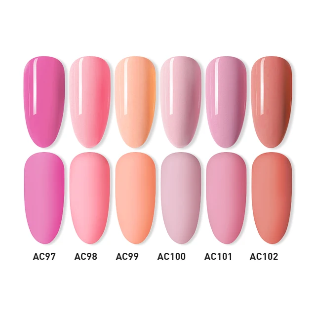 Beautilux Gel Nail Polish Lot Soak Off UV LED Semi Permanent Nails Gels Kit Lacquer Nail Art Design Varnish Wholesale Set of 6 AC97-102