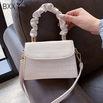 

[BXX] Stone Pattern PU Leather Crossbody Bags For Women 2020 Summer Elegant Shoulder Bag Ladies Travel Handbags and Purse HN352