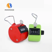 1 pçs cor aleatória 4 dígitos contadores mini contagem de treinamento acessórios portátil manual plástico mecânica contagem tools.9999