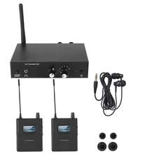 Para o sistema estereofônico 670-680mhz do monitor sem fio da frequência ultraelevada de anleon s2 estágio digital profissional in-ear sistema do monitor com 2 receptores