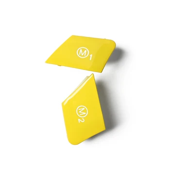 

Car Button Cover Steering Wheel Switch For BMW M1 M2 M3 Yellow Practical
