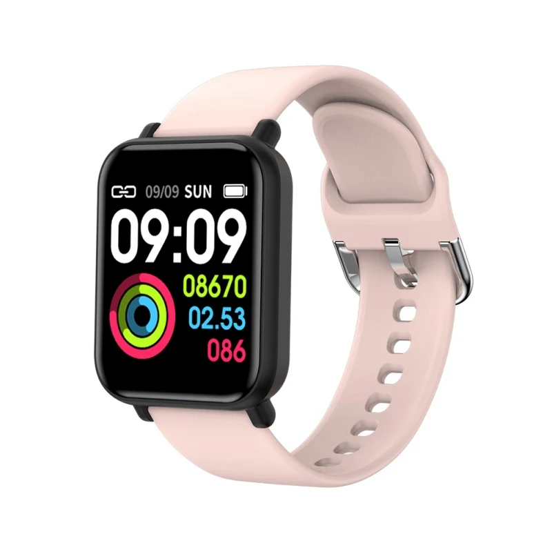 

Smartwatch IP68 Waterproof Heart Rate Blood Pressure Monitor Fitness Tracker Men Women Smart Watch for Android IOS