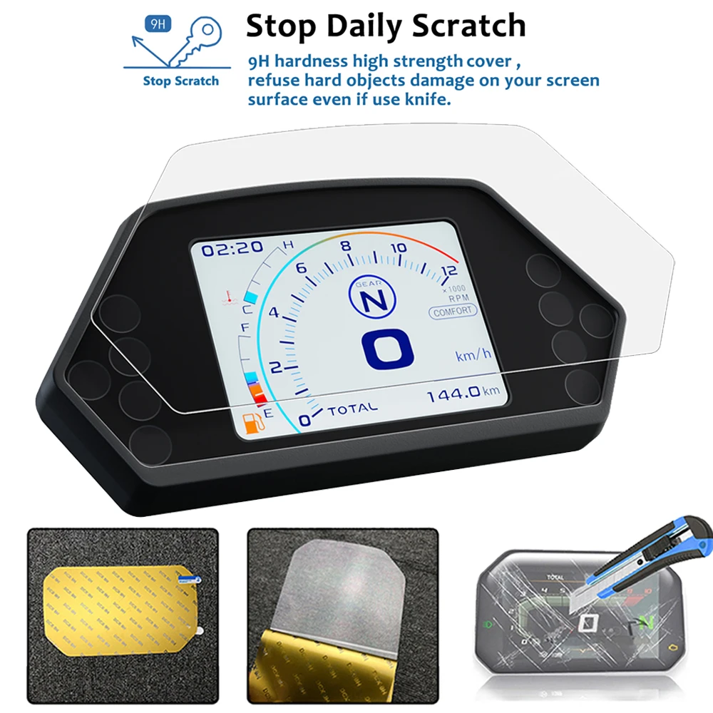 Motorcycle Screen Protector Motorcycle Cluster Scratch Protection Film Screen Protector Speedometer For Benelli 502C 502 C BJ500-6A Accessories