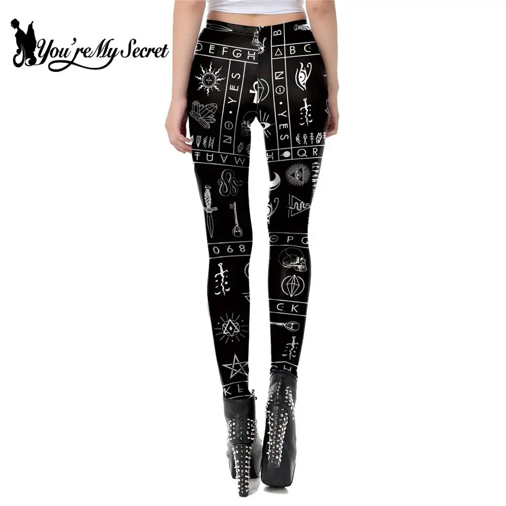 [You're My Secret] 2020 Ouija Board Leggings All-seeing Eye Nugoth  Gothic Legins Satanic Fitness Workout Pants Women Leggins