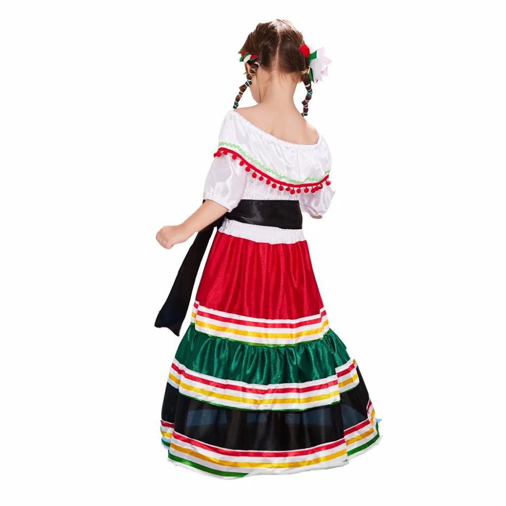 Eraspooky tradizionale Folk messicano Dress Women Girls Costume di  Halloween per ragazza messico Carnival Party Family Dance Fancy Dress -  AliExpress, image size:1000x1000