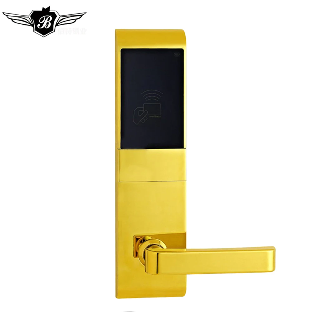 Hot Sale popular Electronic Hotel management System Swipe RFID Card unlock Smart Door Lock for appartment hotel
