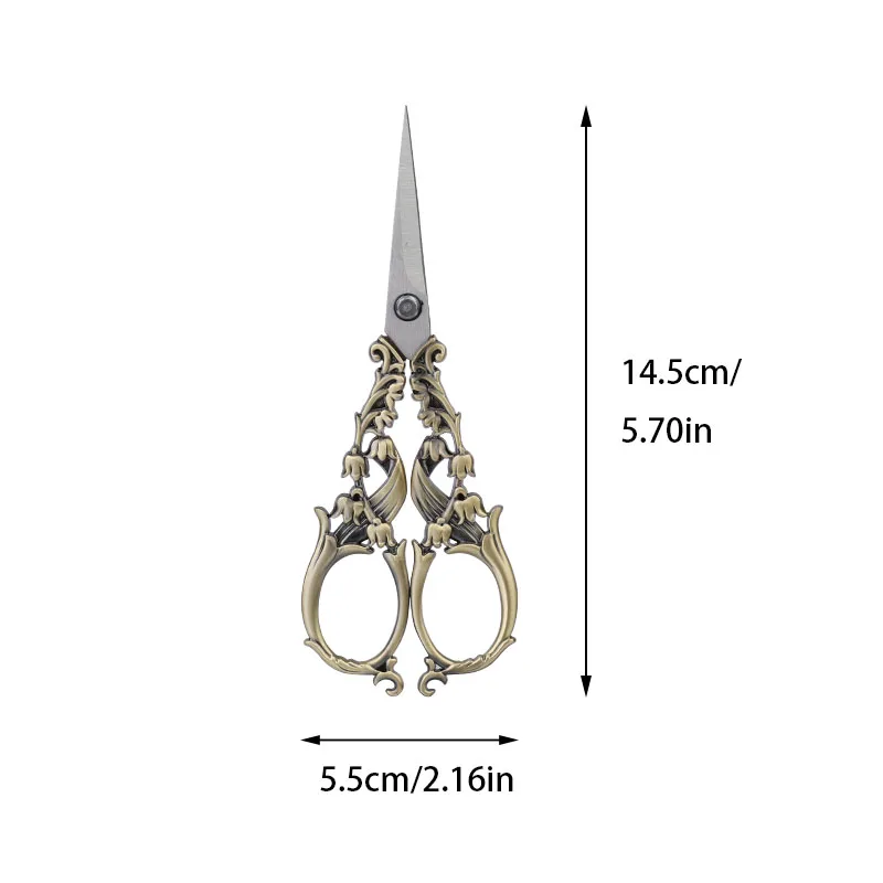 SHWAKK Durable Stainless Steel Tailor Scissors Sewing Scissors Craft Scissors Retro Tailor Scissor Sewing Small Embroidery Craft CrossStitch Scissors DIY Home Tools