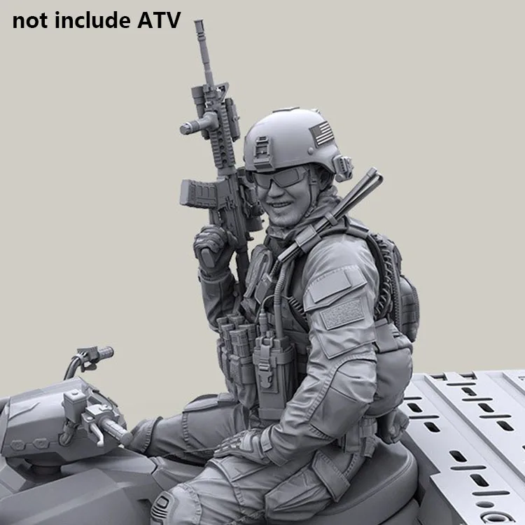 1/35 солдат США (без вездехода) набор для сборки фигурок из смолы|Наборы моделей| |
