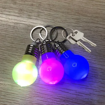 

1pcs Creative Mini-torch Led Light Usb Portable Led Mini Torch Flashlight Keychain Key Chain Ring Random Color