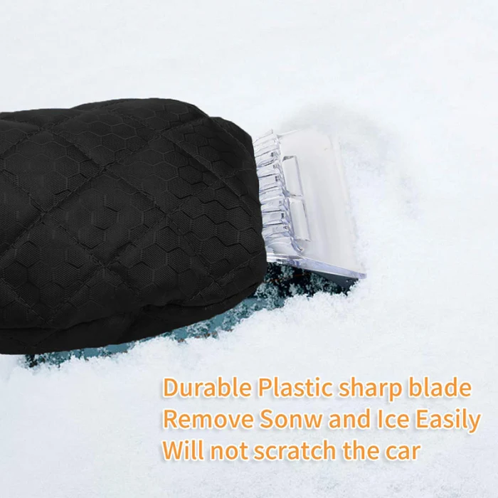 1Pc Car Ice Snow Gloves Scraper Waterproof Windshield Snow Scraper Glove Tool TD326