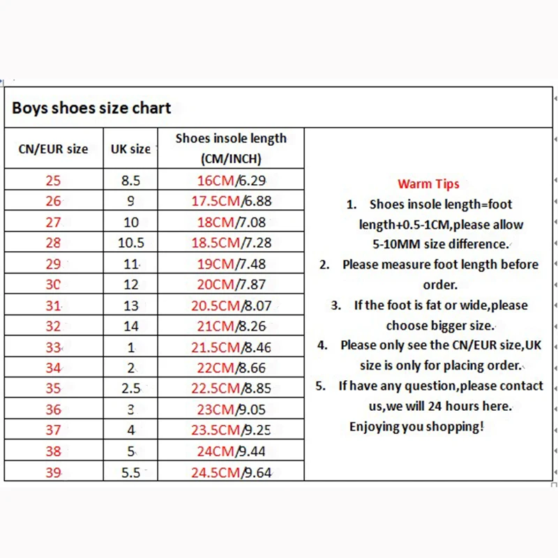 boys trainers size 1