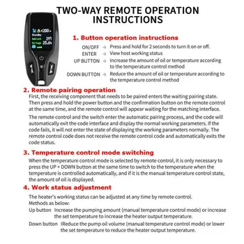 

For Diesel Air Parking Heater Switch Remote Controller 1pc Black ABS Parts Truck