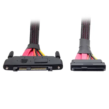 

Xiwai 25cm SFF-8482 SAS Cable 29Pin Male to Female Hard Disk Drive Extension Cable