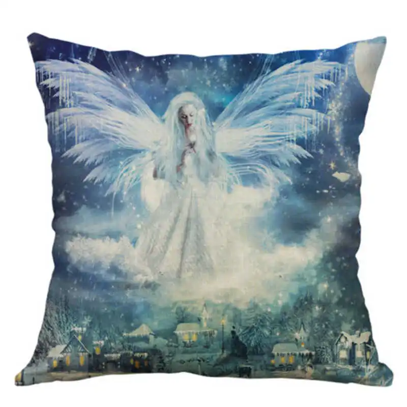 Beauty angel For Cover 18'' Home Retro case Printing Decor Sofa Cushion pillow - Color: 12