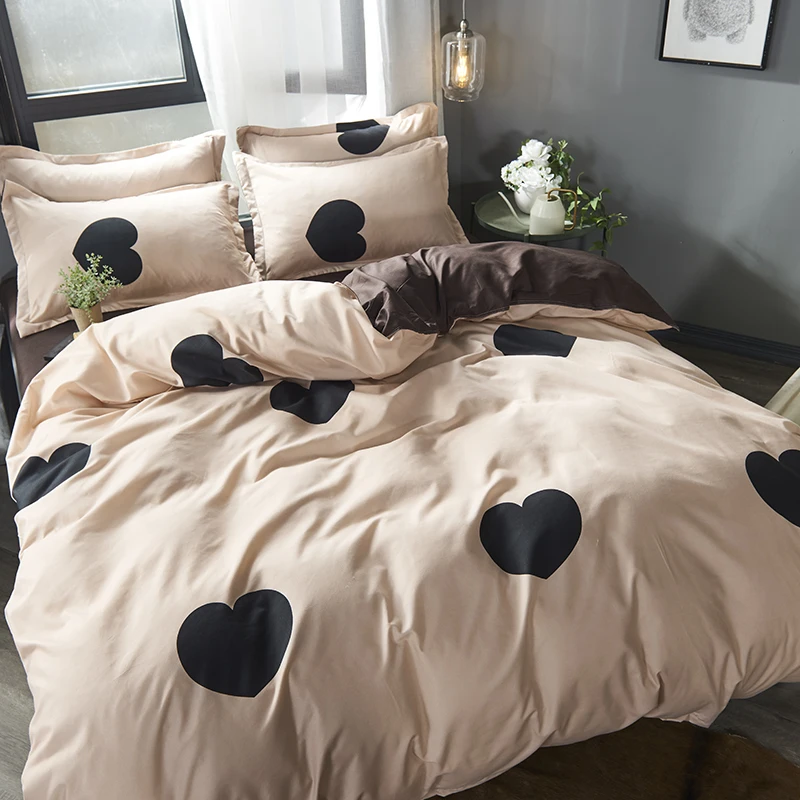 

Denim Quilt Cover Sheets Single Quilt Three-Piece Set Student Dormitory Single Bed Sheet