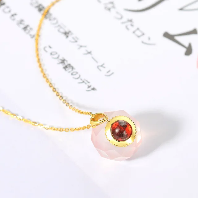 여성의 럭셔리한 매력을 향상시키는 MoBuy의 크리스탈 볼 펜던트 목걸이