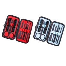 8pcs Nail Art Clipers Nail Clamp Pliers Scissors Set Stainless Steel Hands Fcial Care Tools