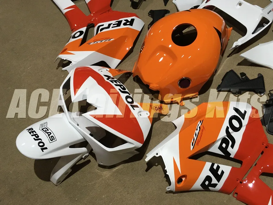 Инъекций ABS Полный комплект обтекателя подходит для Honda CBR600RR 13, 14, 15, 16, 17, F5 2013 Обтекатели Repsol хорошее