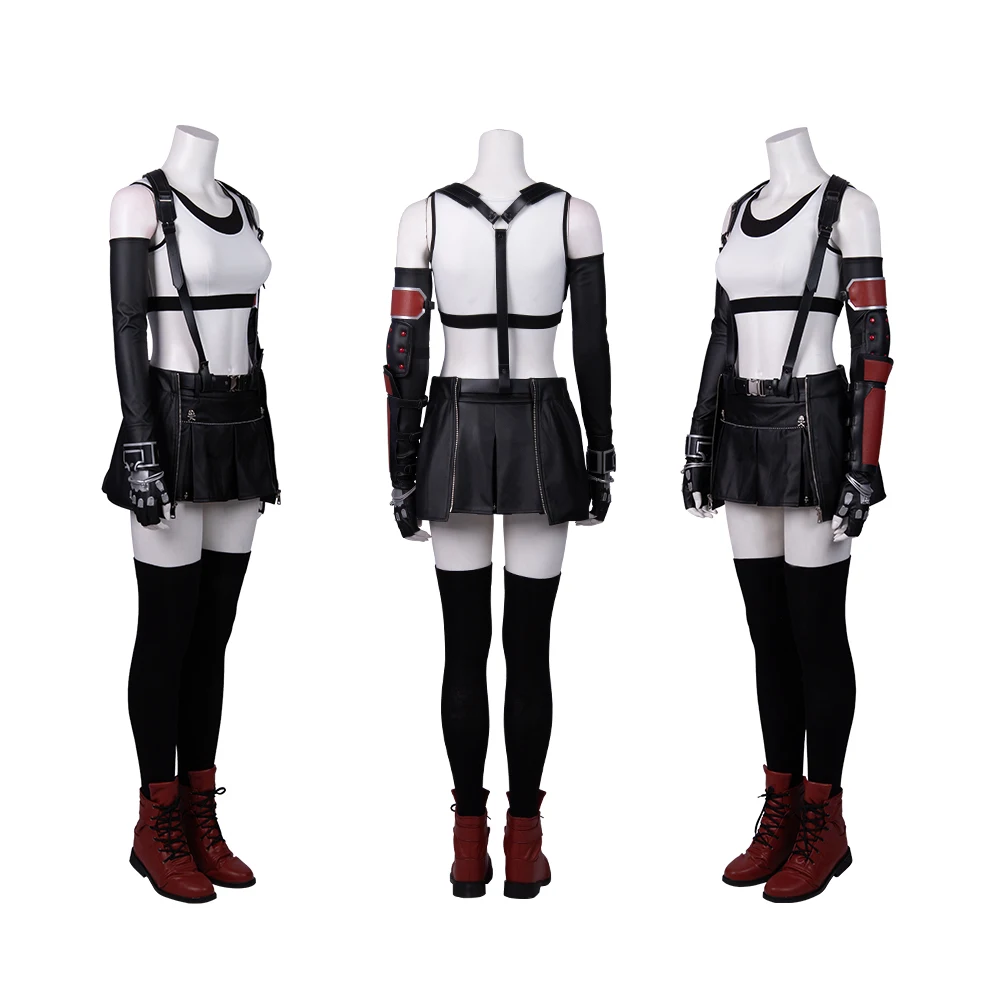 Tanie Manluyunxiao Cosplay Tifa Lockhart kostium Anime gra FF7 dorosłych kobiet final fantasy vii Cosplay Halloween