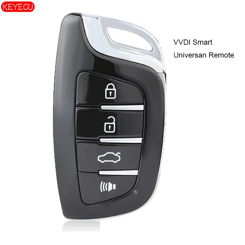 En Ligne KEYECU Xhorse Smart Universan clé de proximité 4 boutons pour VVDI clé outil, VVDI Mini clé outil, VVDI2 Version anglaise