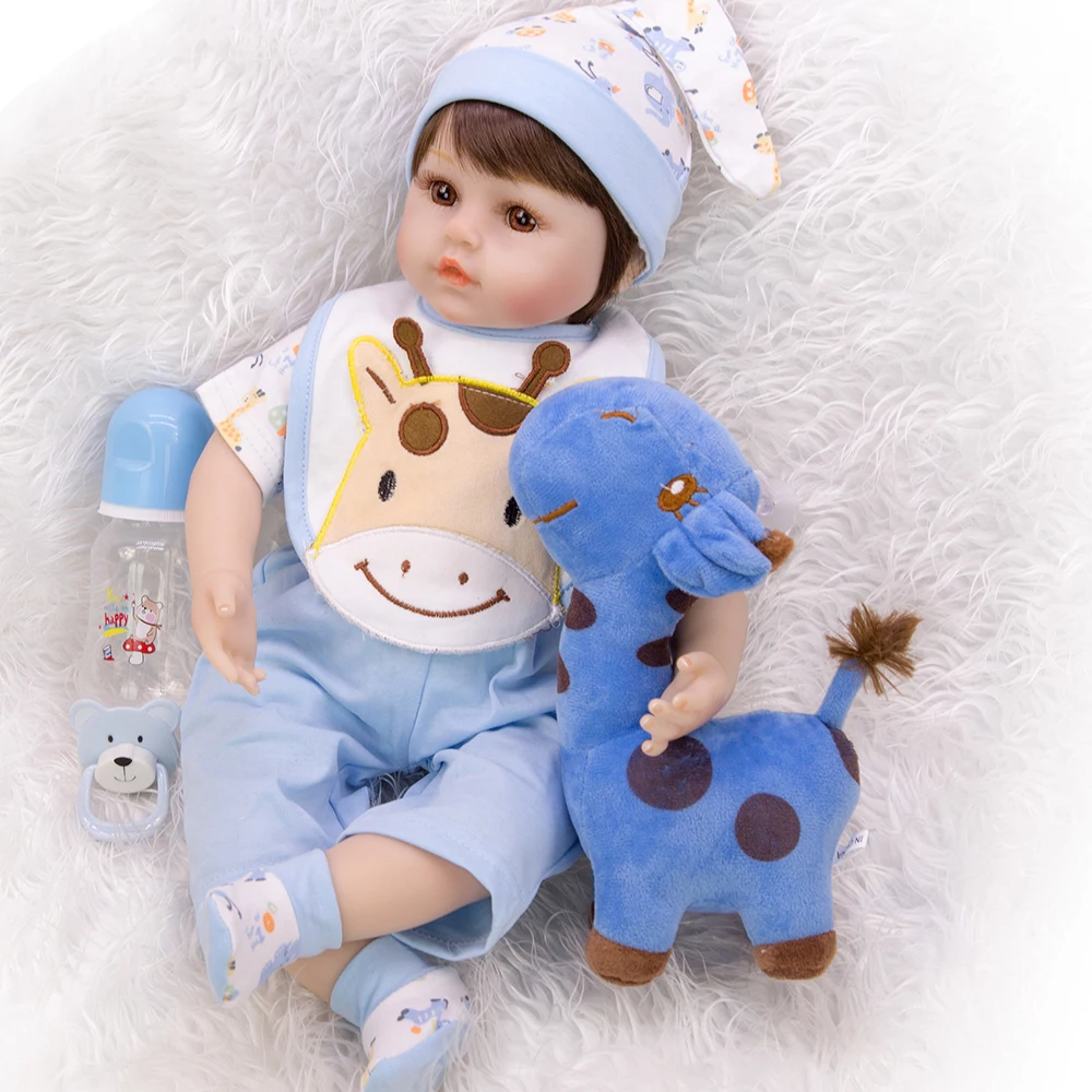 Кукла реборн Bebes Реалистичная кукла для мальчиков 45 см мягкое тело силиконовая