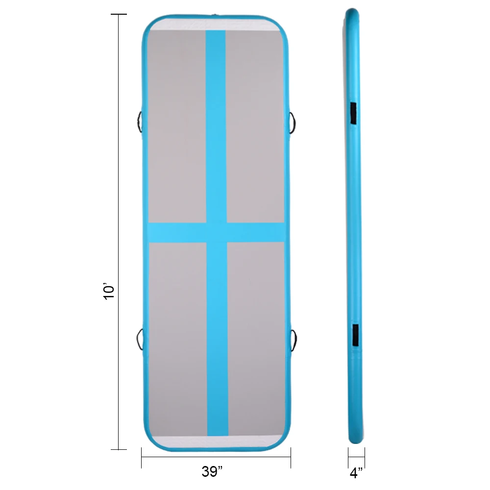 10 футов/13 футов надувной гимнастический воздушный трек, матрац 4 дюйма/6 дюймов, толстый матрац с электрическим воздушным насосом
