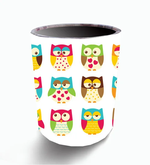 

Owl Office Supplies Multi-function Pen Container Student Household Supplies DIY Pattern Customizable Manufacturers Wholesale