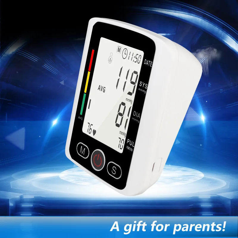 

Digital Wrist Electronic Blood Pressure Monitor PulsHeart Beat Rate Meter Device Medical Equipment Tonometer BP Sphygmomanometer