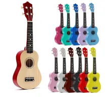 

21 Inch Green Soprano Ukulele Basswood 4 Strings Hawaiian Guitar Musical Instruments Ukulele Soprano Guitar with Gig Bag Tuner