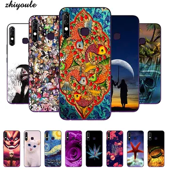 

Fashion phone case for infinix Hot 8 Printing Cover for infinix Hot8 lite Colorful Soft TPU Back Cover Animal Shell Cartoon Rose