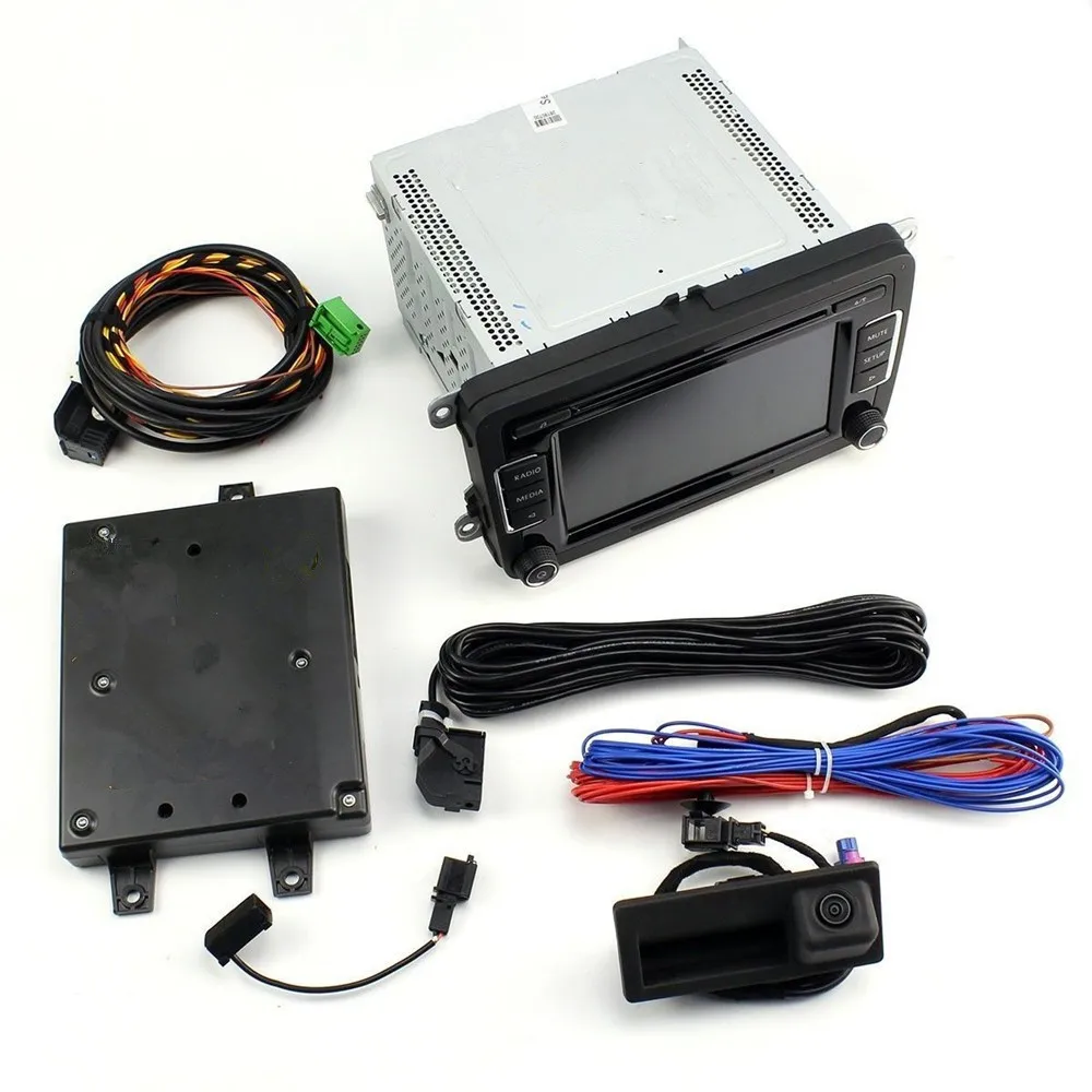 Автомобильный RCD510 радио 9W2 Bluetooth модуль RVC камера заднего вида RGB комплект для Golf MK5