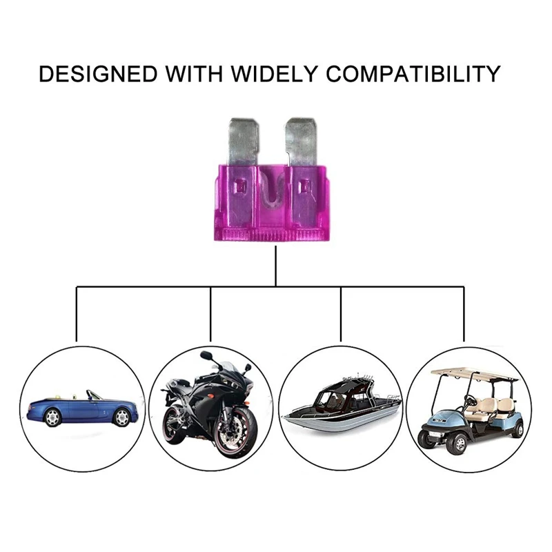 Набор предохранителей для легковых автомобилей 242 шт.-стандарт для грузовых автомобилей и мини(2A/3A/5A/7.5A/10A/15A/20A/25A/30A/35A/40A), лодка Автомобиль RV SU