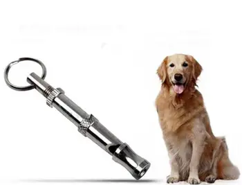 

200 pieces High Quality Stainless steel Dog Puppy Whistle Ultrasonic Adjustable Sound Key Training for Dog Pet