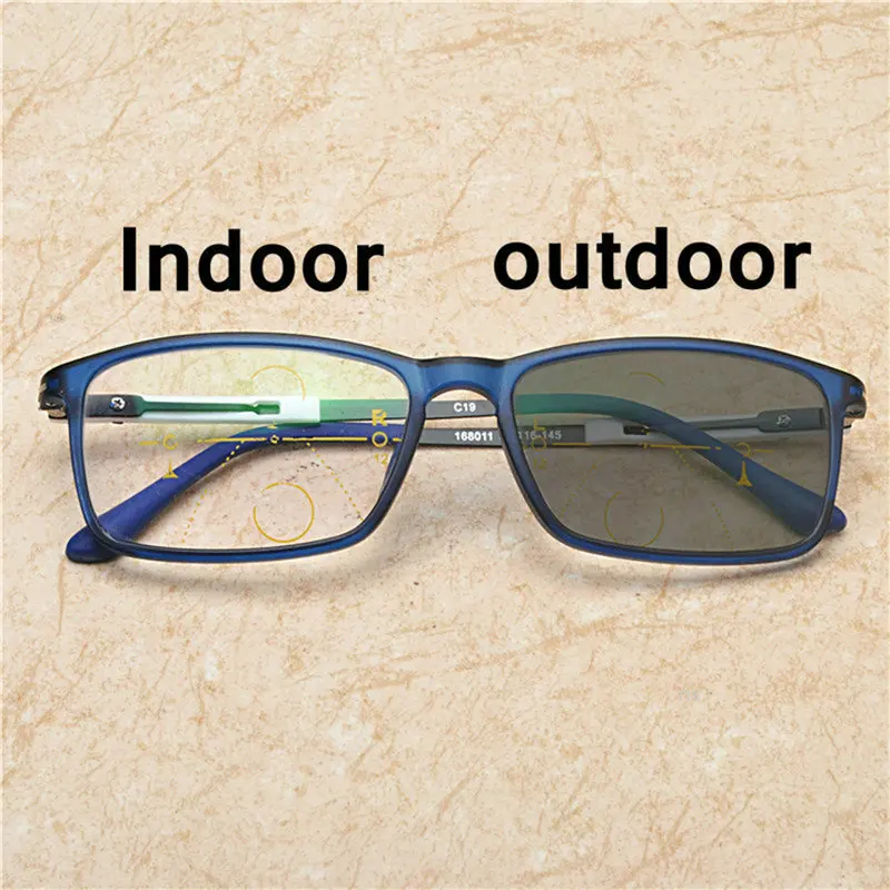 Новинка, прямоугольные очки для чтения, мужские и женские, фотохромные, Мультифокальные, дальнозоркие очки, близкие к дальнему виду, диоптрийные очки NX