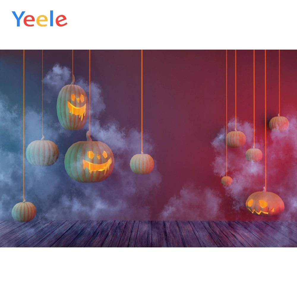 

Halloween Backdrop Pumpkin Lantern Wood Board Wooden Floor Background Photography Backdrops For Photo Studio Vinyl Photophone