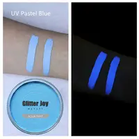 New UV Glow Neon Face and Body UV Pastel BLUE  Fluorescent Pastel Blue 30g/pc Water Based  Paint Pigment  in Beauty Makeup 1