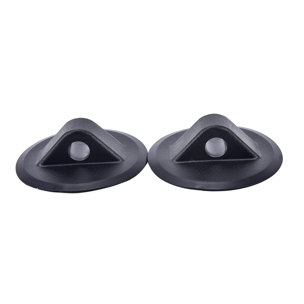 2Pcs PVC Raft Dinghy Boat Accessories Round Single Hole Rope Buckle Black for Kayak Inflatable | Спорт и развлечения