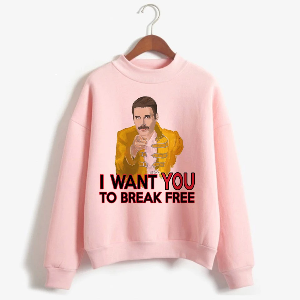 Freddie Mercury худи для мужчин/wo для мужчин Harajuku Толстовка Женский Розовый пуловер Топы queen Band с капюшоном уличная одежда хип-хоп - Цвет: 1619