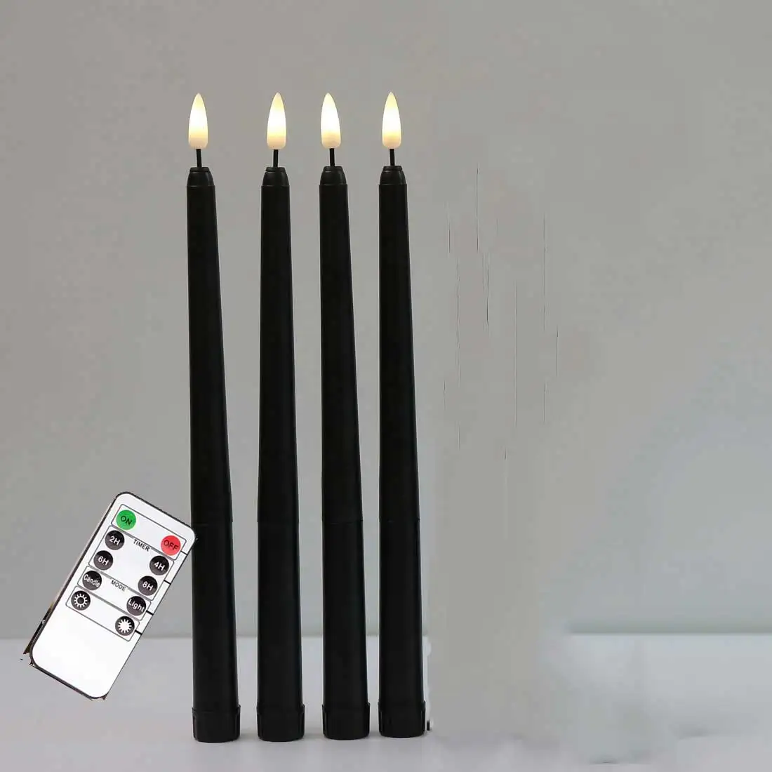 Led Candles Flickering Flame Fake Candles Flicker Black Flickering
