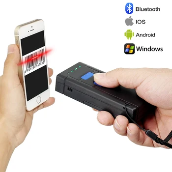 

1D Bluetooth Barcode Scanner USB CCD Wireless Barcode Reader Wireless Transfer Distance 100 Meters