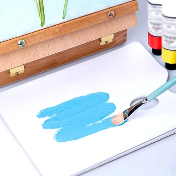 

White Palette Premium Paper Material Removable Multi-Purpose 36 Sheets No-Clean Palette Painting Pad Disposable Palette