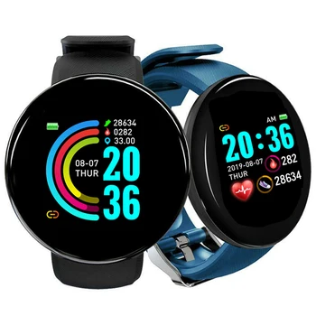 

D18 Smartwatch Fitness Watches Smart Watch Men Women Blood pressure Step Stopwatch for IOS Android Smart Bracelet