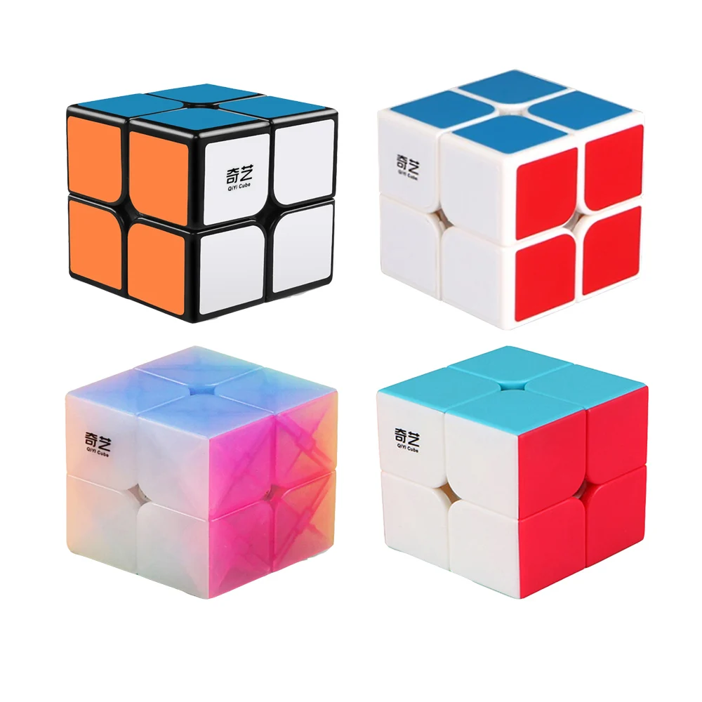 IQ Кубы QiYi QiDi / Jelly 2x2 кубик высокоскоростной головоломка Магия профессиональное