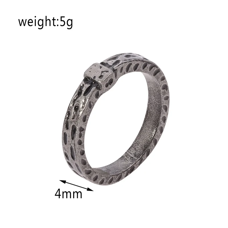 Vintage Temperament Jewelry A Rings Outlander Themed Charm Rings Handmade Retro Wristhand Chain For Women Men Fans Gift 3