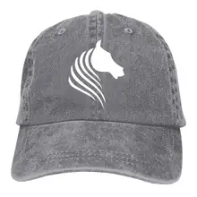 Лошадь унисекс бейсболки для взрослых винтажные джинсы Регулируемая джинсовая хлопковая шляпа